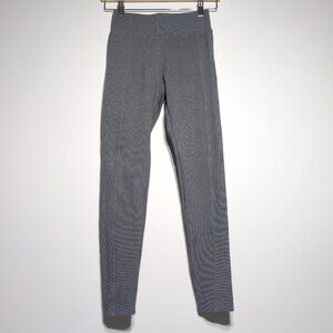 Merona Gray Leggings SMALL Womens Mid Rise 7/8 Length Pinstripes